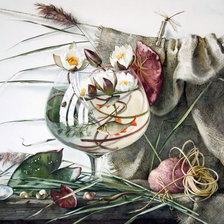 Схема вышивки «Аквариум с рыбками»