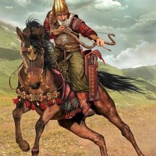 Схема вышивки «Воин»