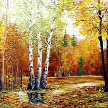 Схема вышивки «Осень.»