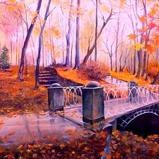 Схема вышивки «Осень в парке.»