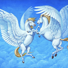 Схема вышивки «Пегасы»