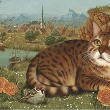 Схема вышивки «Котейка»