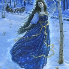 Схема вышивки «зима»