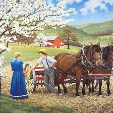 Схема вышивки «встреча»