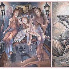 Схема вышивки «ангелы»