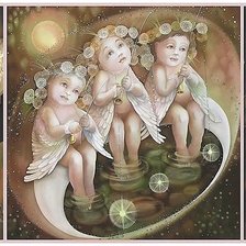 Схема вышивки «ангелы»