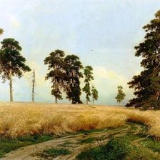 Схема вышивки «Рожь Шишкина»