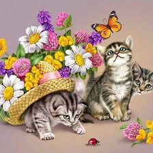 Схема вышивки «КОШКИ»