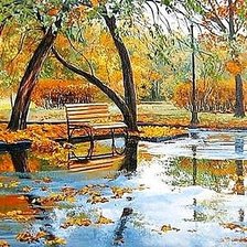 Схема вышивки «Осень в парке.»