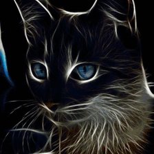 Схема вышивки «котик»