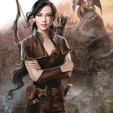 Схема вышивки «Телохранитель для демона»