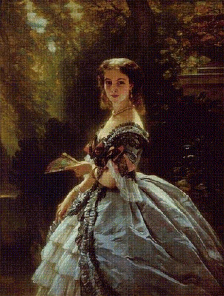 Девушка - картина, иллюстрация - предпросмотр