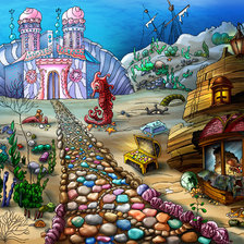 Схема вышивки «Морской пейзаж»