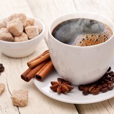 Схема вышивки «кофе»