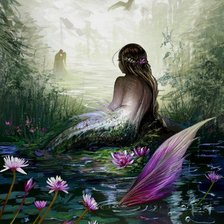 Схема вышивки «русалка»