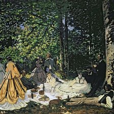 Схема вышивки «Клод Моне Завтрак на траве»