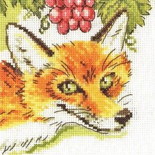Схема вышивки «лис»