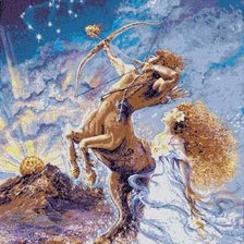 Схема вышивки «стрелец»