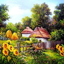 Схема вышивки «Пейзаж.»