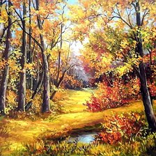 Схема вышивки «Осенний пейзаж.»