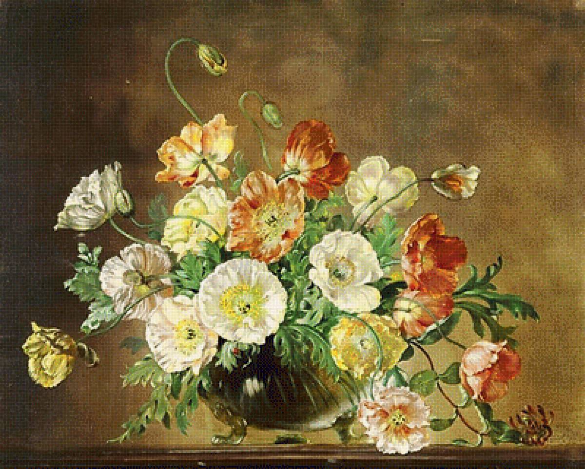 Натюрморт, - живопись., цветы, натюрморт - предпросмотр