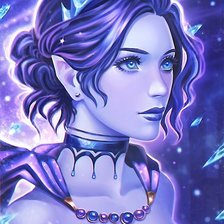 Схема вышивки «Девушка»