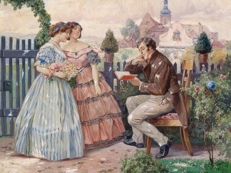 флирт - картина - оригинал