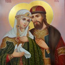 Схема вышивки «Петр и Феврония»