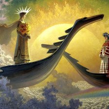 Схема вышивки «У небесного причала»