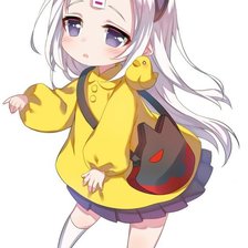 Схема вышивки «Девочка с рогом»