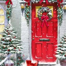 Схема вышивки «Зима»