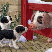 Схема вышивки «друзья»