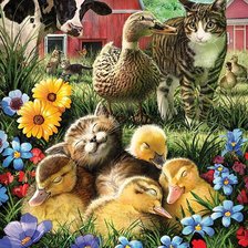 Схема вышивки «пушистое счастье»