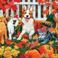 Схема вышивки «друзья»