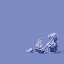 Схема вышивки «снег»