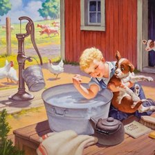 Схема вышивки «пора купаться»