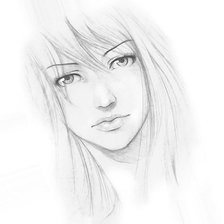 Схема вышивки «Девушка»