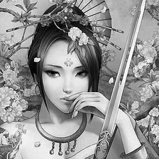 Схема вышивки «Девушка»