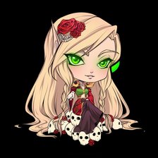 Схема вышивки «эльфийка»