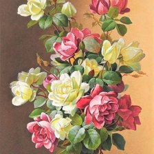 Схема вышивки «Розы»