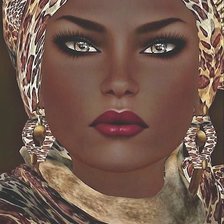 Схема вышивки «Девушка»