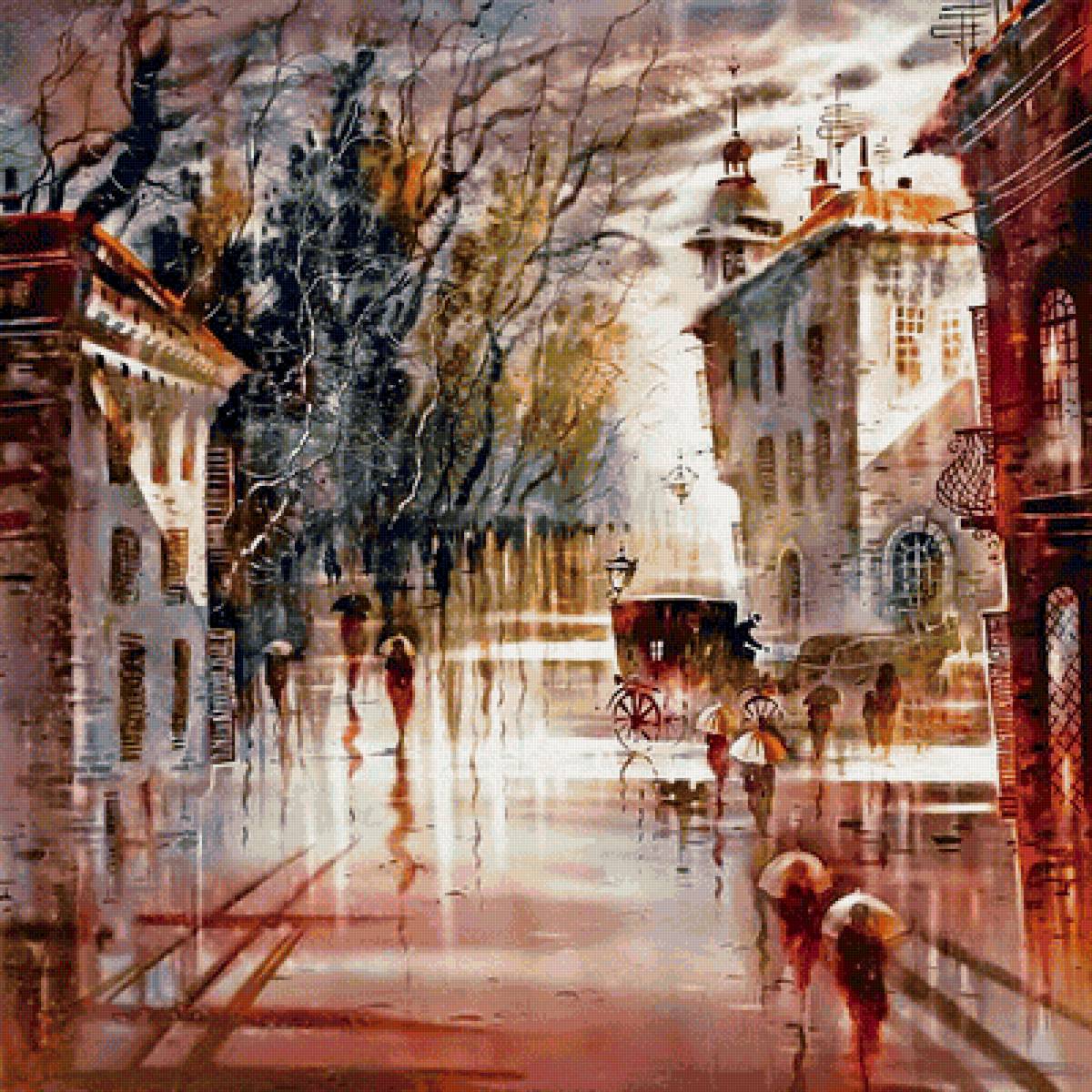 dážd v meste - предпросмотр