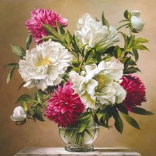 Схема вышивки «ПИОНЫ»