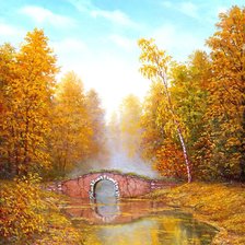 Схема вышивки «Осенний пейзаж.»