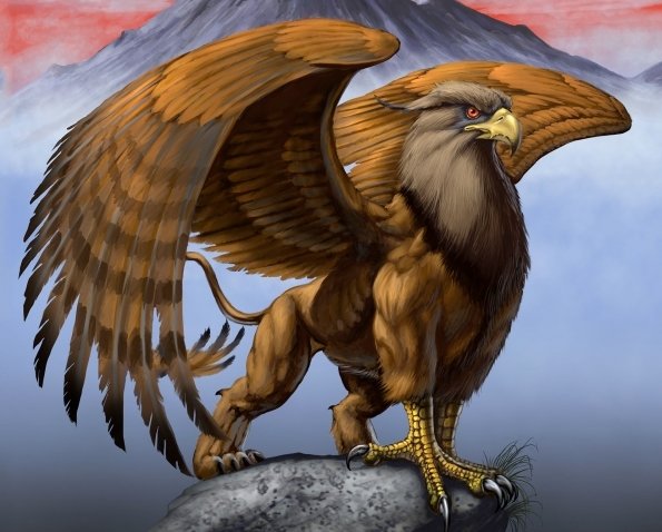 Грифон - грифон, фэнтази - оригинал