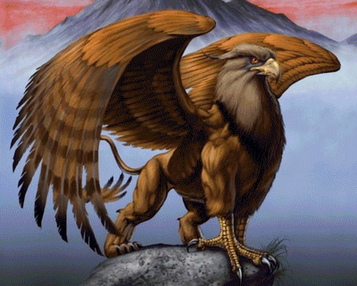 Грифон - грифон, фэнтази - предпросмотр