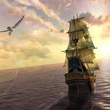 Схема вышивки «корабль»