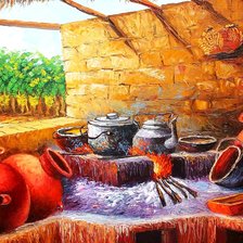 Схема вышивки «Очаг. Мексиканские напевы.»