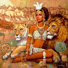 Схема вышивки «богиня»