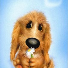 Схема вышивки «собачка»